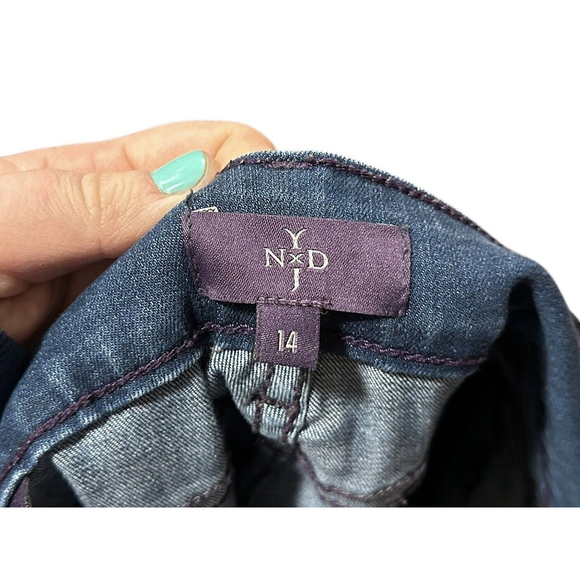 NYDJ NOT YOUR DAUGHTER'S JEANS MARILYN STRAIGHT WOMENS SIZE 14 - Picture 4 of 10